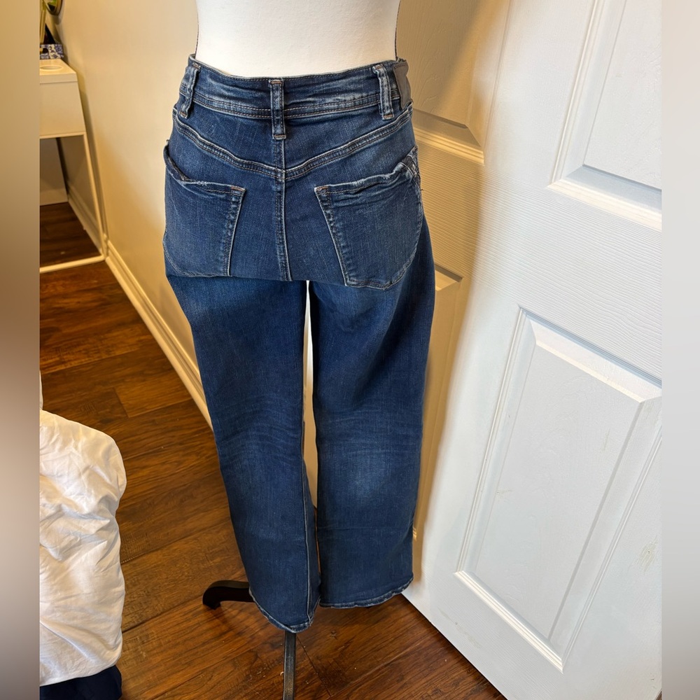 Silver Jeans Avery Slim Boot Jeans W32 L31 Mid Rise Stretch Dark Wash